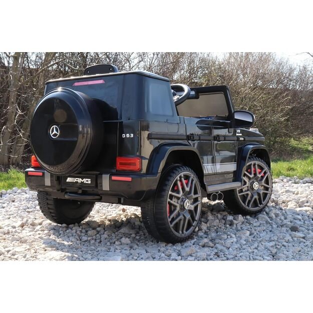Vienvietis elektrinis džipas vaikams Mercedes AMG G63, juodas
