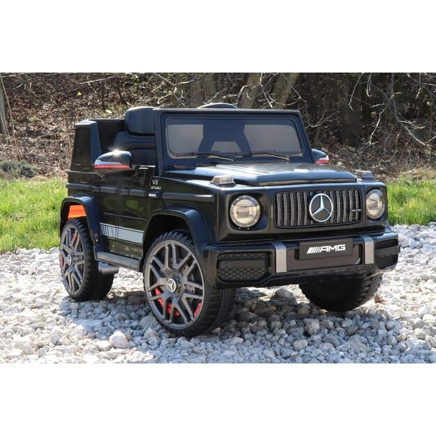 Vienvietis elektrinis džipas vaikams Mercedes AMG G63, juodas
