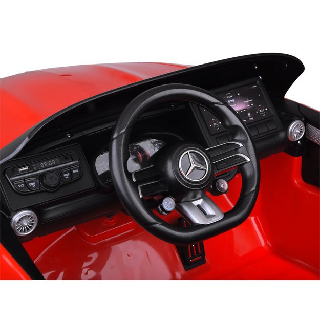 Dvivietis elektromobilis vaikams Mercedes SL 63 AMG, raudonas