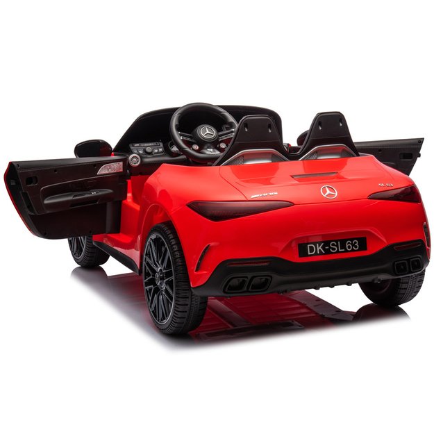 Dvivietis elektromobilis vaikams Mercedes SL 63 AMG, raudonas