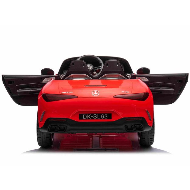 Dvivietis elektromobilis vaikams Mercedes SL 63 AMG, raudonas