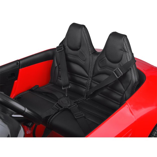 Dvivietis elektromobilis vaikams Mercedes SL 63 AMG, raudonas