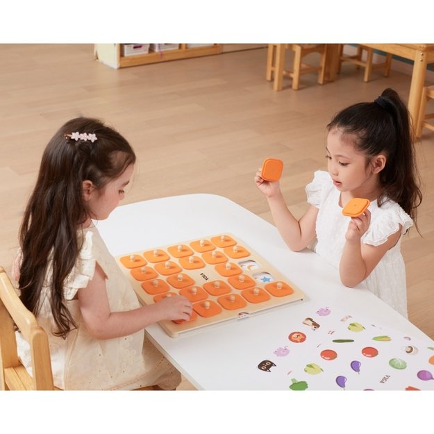 Arkadinis Montessori atminties žaidimas „ Atspėk paveikslėlius“, Viga 