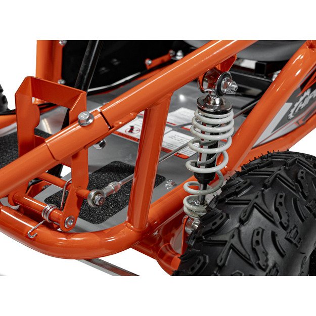 Vienvietis elektrinis bagis vaikams MUD MONSTER, oranžinis 