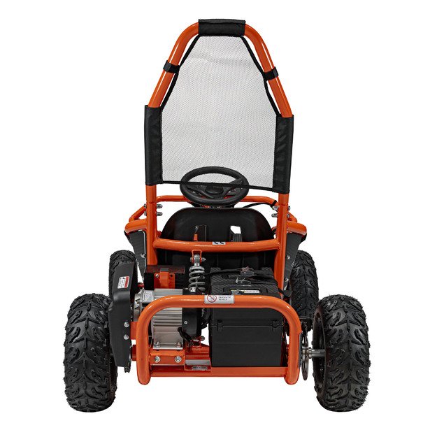 Vienvietis elektrinis bagis vaikams MUD MONSTER, oranžinis 