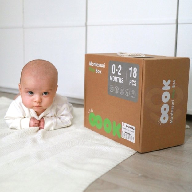 Lavinamoji Montessori dėžutė 7in1, 0-2 mėn, Tooky Toy