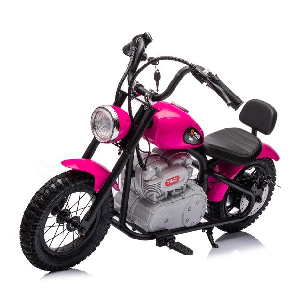 Vaikiškas elektrinis motociklas SPEED, rožinis