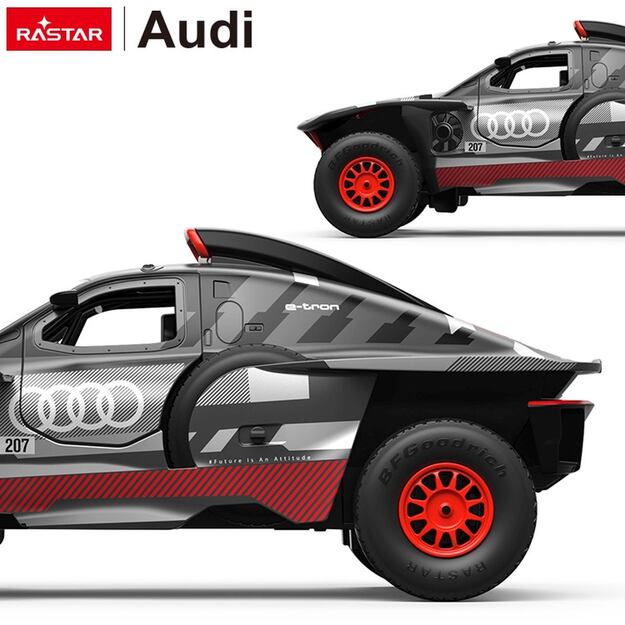 Nuotoliniu būdu valdomas AUDI RS Q e-tron automobilis, RASTAR