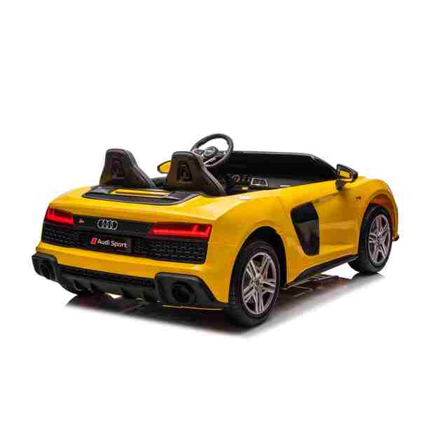 Dvivietis elektromobilis vaikams Audi Spyder R8 LIFT STRONG, geltonas