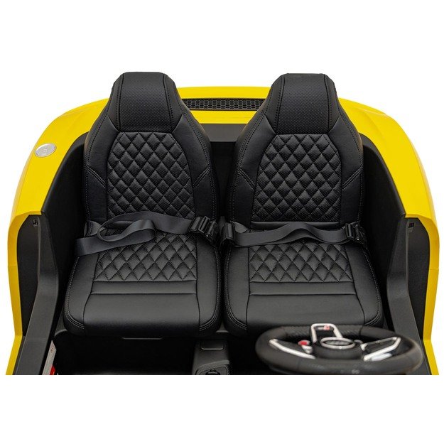 Dvivietis elektromobilis vaikams Audi Spyder R8 LIFT STRONG, geltonas