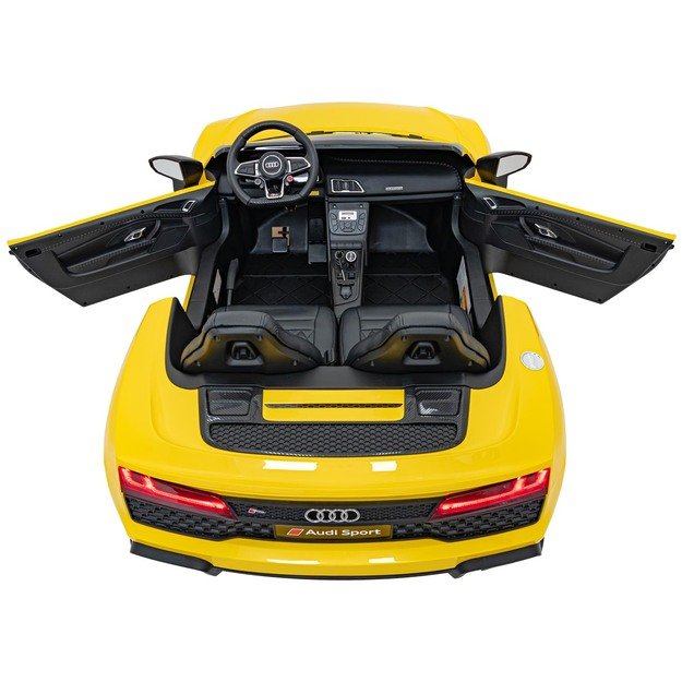 Dvivietis elektromobilis vaikams Audi Spyder R8 LIFT STRONG, geltonas