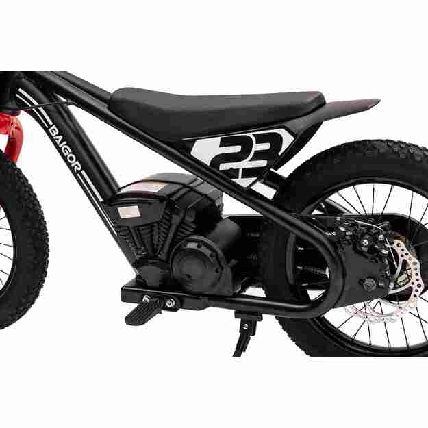 Vaikiškas elektrinis motociklas BAIGOR 23 PRO, juodas