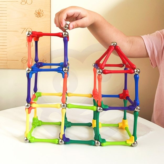 Magnetinių konstruktorių rinkinys 4 vnt, WOOPIE 6