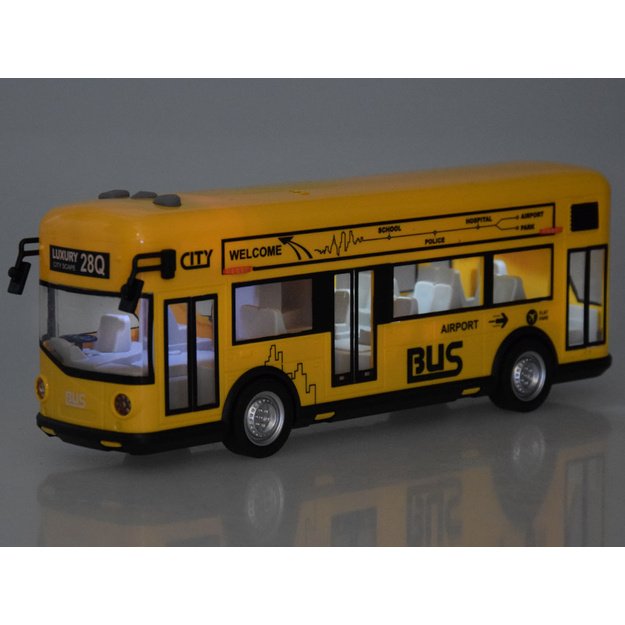 Žaislinis keleivinis autobusas su garso ir šviesos efektais 4