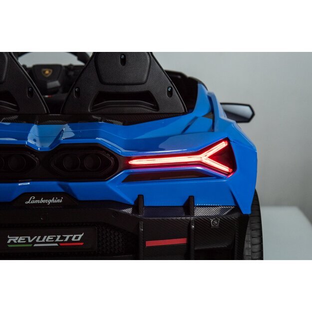 Dvivietis elektromobilis vaikams Lamborghini Revuelto XL, mėlynas
