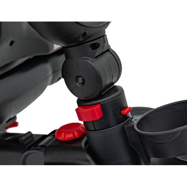 Triratukas RIDER – su stogeliu ir pasukamu sėdynės mechanizmu, rožinis