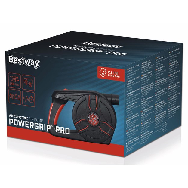 Elektrinis siurblys Powergrip PRO su 4 adapteriais,  Bestway 62247