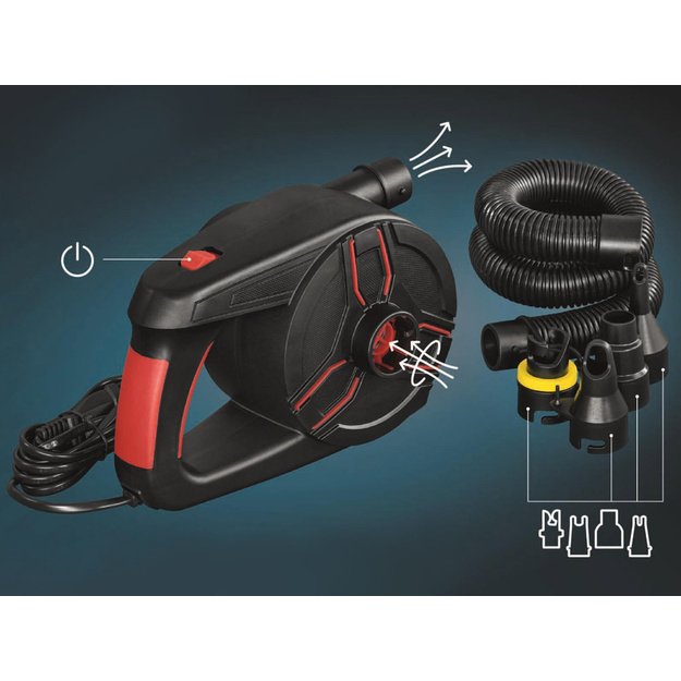 Elektrinis siurblys Powergrip PRO su 4 adapteriais,  Bestway 62247