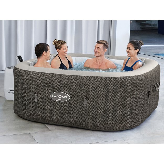 Pripučiama 4-6 asmenims sūkurinė vonia Lay-Z-Spa Cabo HydrotJet su hidromasažu, Bestway