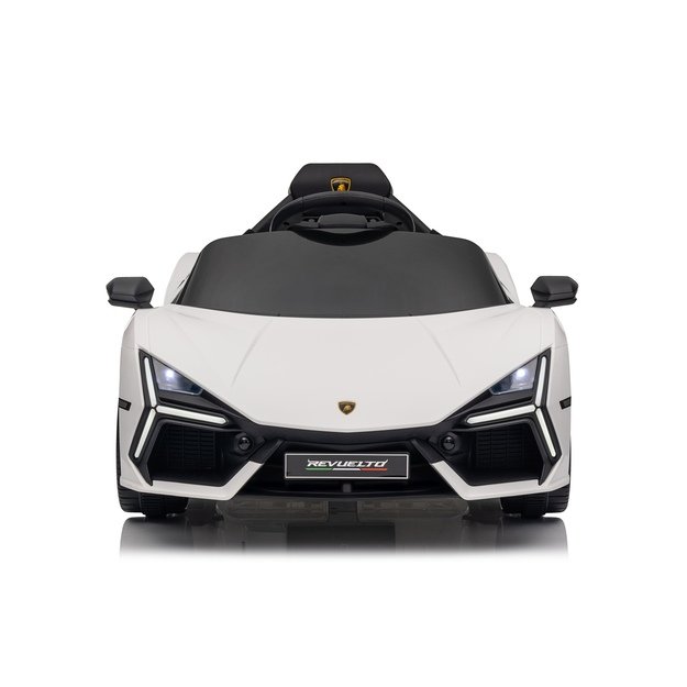 Vienvietis elektromobilis vaikams Lamborghini Revuelto, baltas