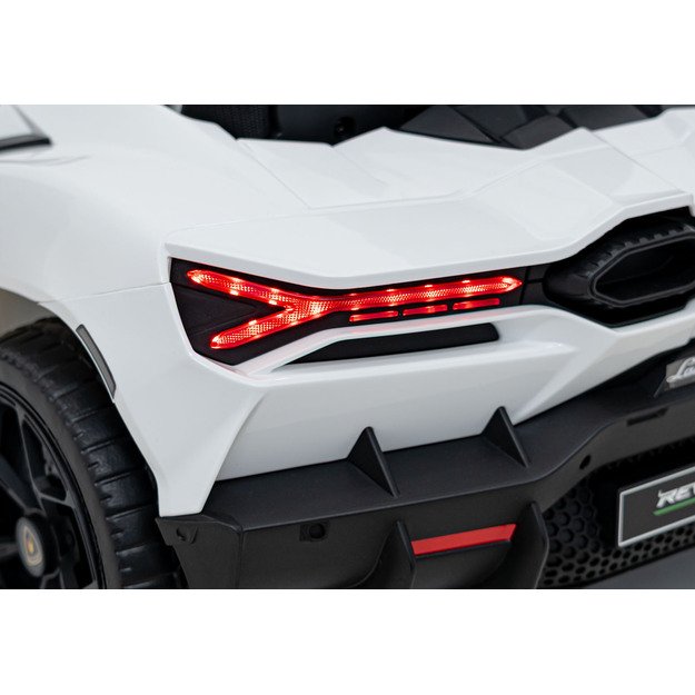 Vienvietis elektromobilis vaikams Lamborghini Revuelto, baltas