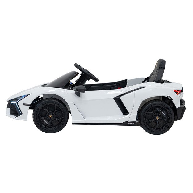 Vienvietis elektromobilis vaikams Lamborghini Revuelto, baltas