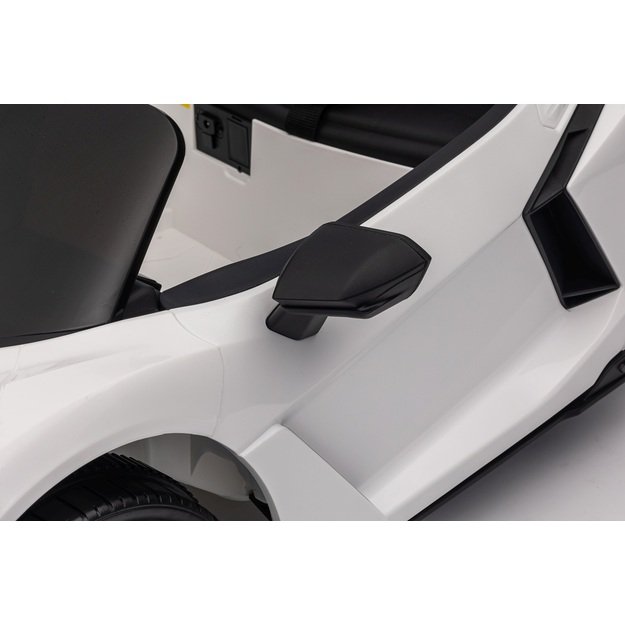 Vienvietis elektromobilis vaikams Lamborghini Revuelto, baltas