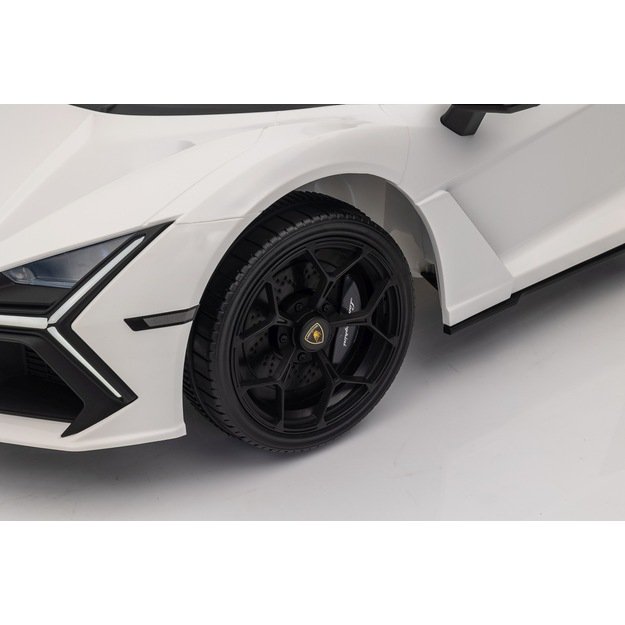 Vienvietis elektromobilis vaikams Lamborghini Revuelto, baltas