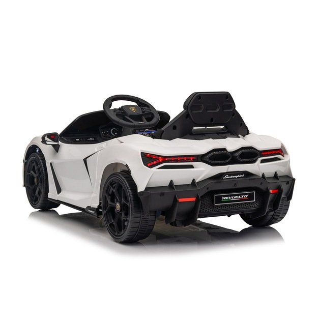 Vienvietis elektromobilis vaikams Lamborghini Revuelto, baltas