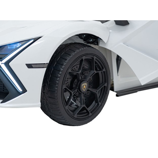 Vienvietis elektromobilis vaikams Lamborghini Revuelto, baltas
