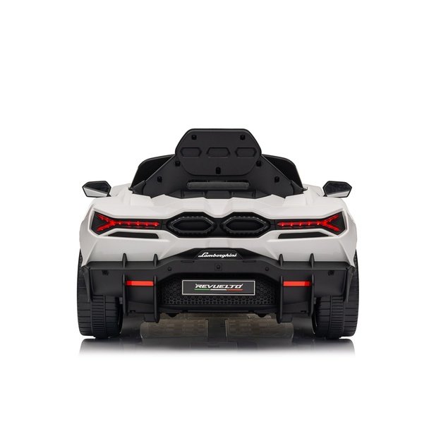Vienvietis elektromobilis vaikams Lamborghini Revuelto, baltas