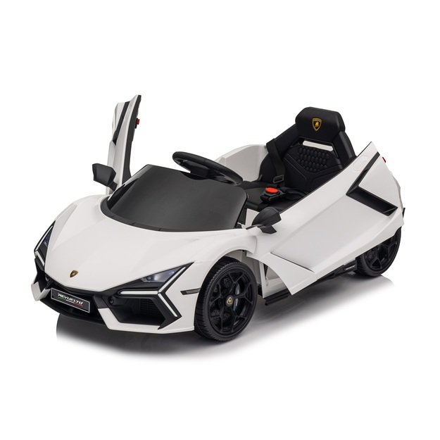 Vienvietis elektromobilis vaikams Lamborghini Revuelto, baltas