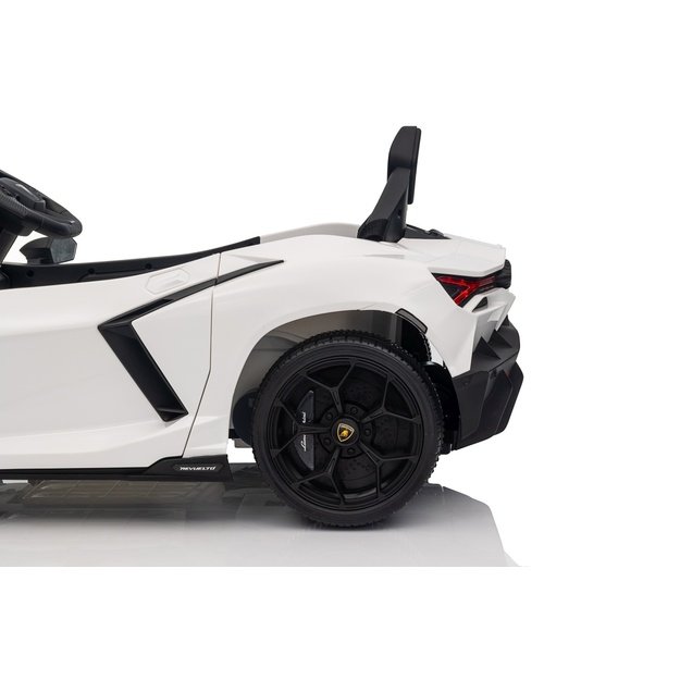 Vienvietis elektromobilis vaikams Lamborghini Revuelto, baltas