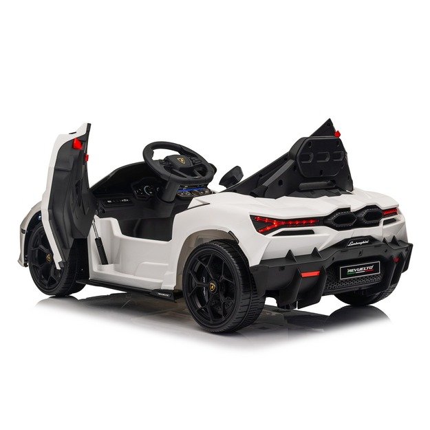 Vienvietis elektromobilis vaikams Lamborghini Revuelto, baltas