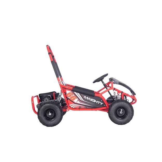 Vienvietis elektrinis sportinis kartingas MAIGHTY vaikams, raudonas