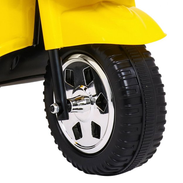 Vaikiškas elektrinis motociklas BJX-088 su trimis ratais, geltonas