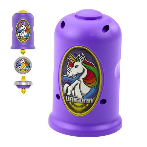 Žaislinis paleidimo įrenginys su suktuku „Flying Unicorn “, violetinis