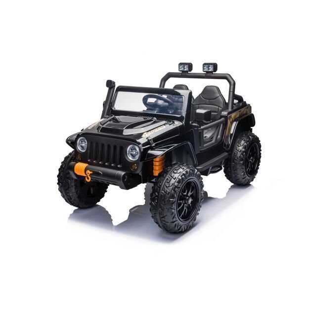 Vienvietis elektromobilis vaikams Jeep Extreme iki 100 kg XB-1118, juodas