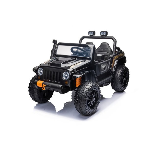 Vienvietis elektromobilis vaikams Jeep Extreme iki 100 kg XB-1118, juodas
