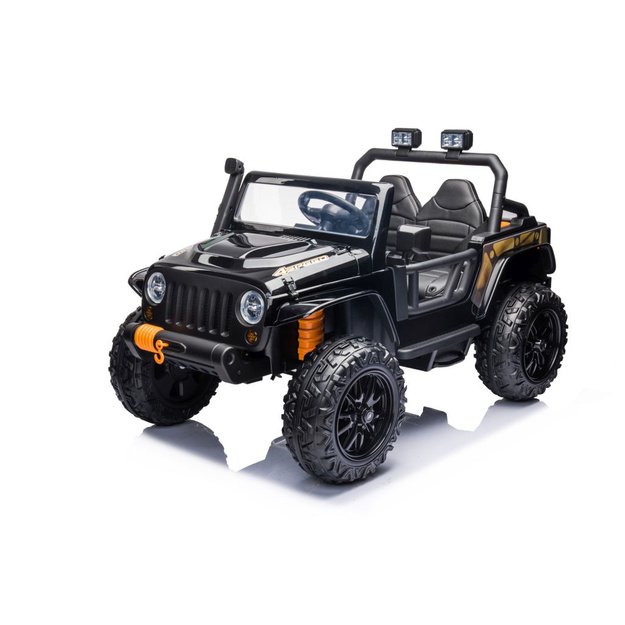 Vienvietis elektromobilis vaikams Jeep Extreme iki 100 kg XB-1118, juodas