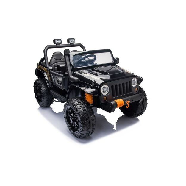 Vienvietis elektromobilis vaikams Jeep Extreme iki 100 kg XB-1118, juodas