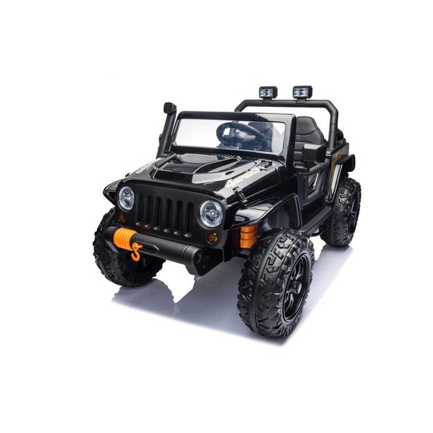 Vienvietis elektromobilis vaikams Jeep Extreme iki 100 kg XB-1118, juodas