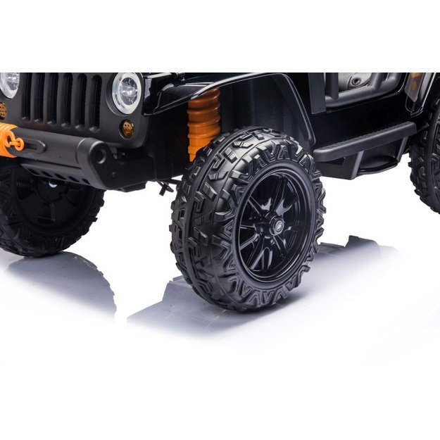 Vienvietis elektromobilis vaikams Jeep Extreme iki 100 kg XB-1118, juodas
