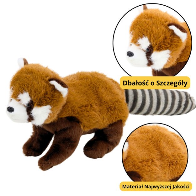 Pliušinis minkštas žaislas „Raudonoji panda“ 45 cm 1