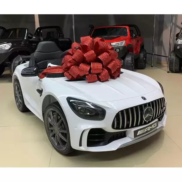 Vienvietis elektromobilis vaikams Mercedes AMG GT R, žalias