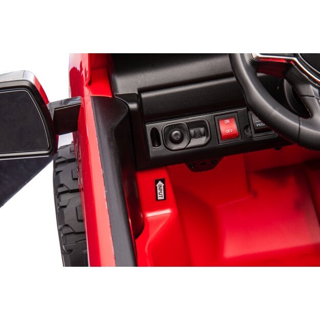 Dvivietis elektromobilis Dodge RAM 3500 4x4, raudonas