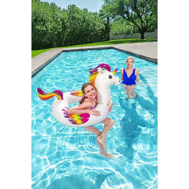 Pripučiamas vienaragio formos plaukimo ratas 119x91cm, Bestway 36159 6