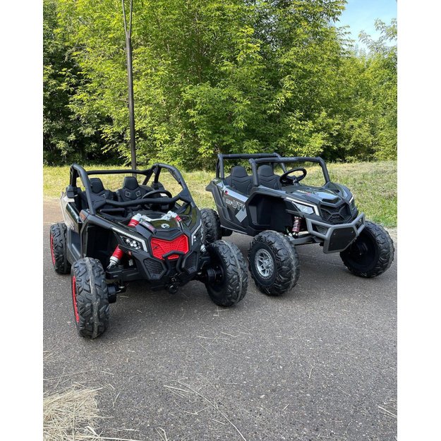 Dvivietis elektromobilis bagis Maverick Turbo RR, juodas 