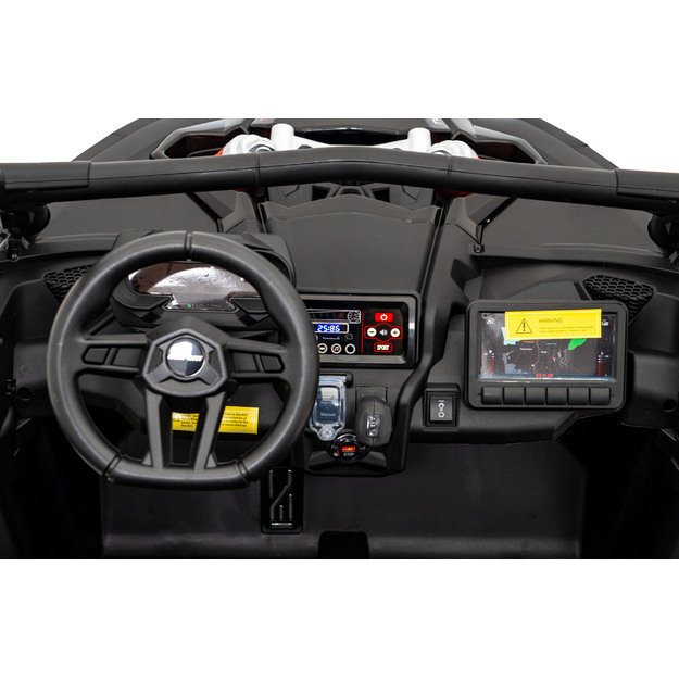 Dvivietis elektromobilis bagis Maverick Turbo RR, juodas 