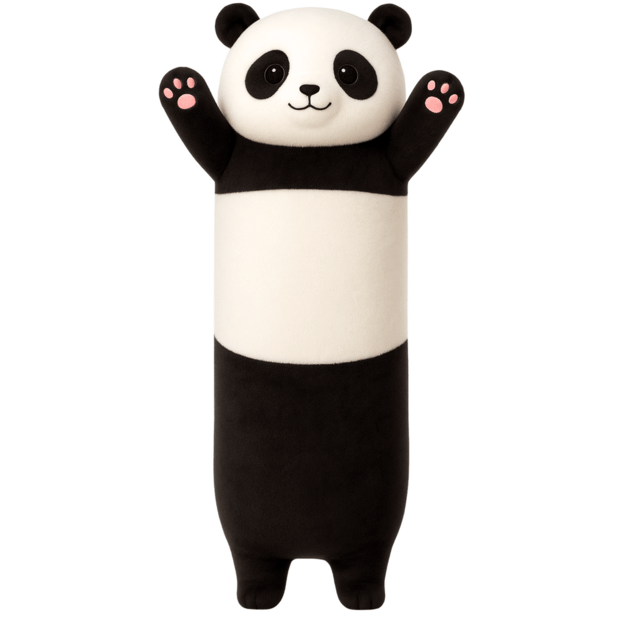 Pliušinis žaislas pagalvėlė „Panda“ 70 cm